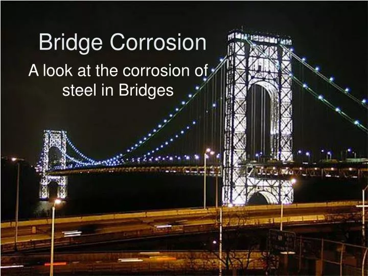 bridge corrosion