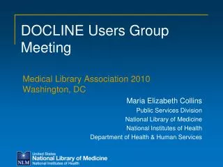 DOCLINE Users Group Meeting