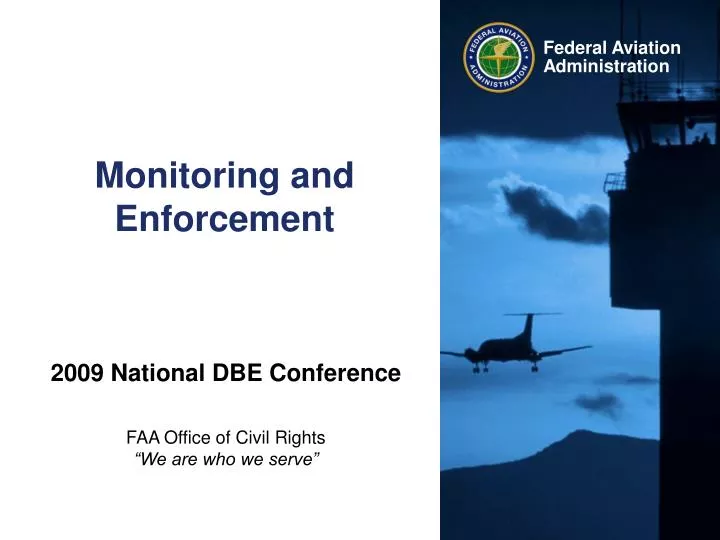 monitoring and enforcement
