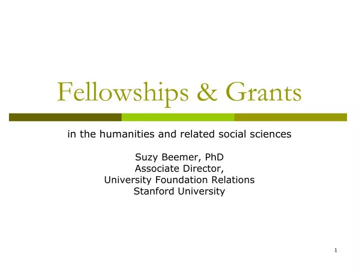 fellowships grants