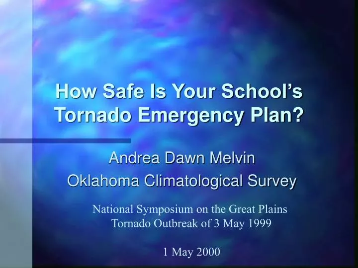 how safe is your school s tornado emergency plan