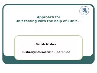 Approach for Unit testing with the help of JUnit ...