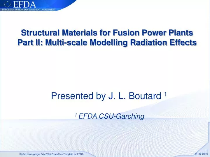 structural materials for fusion power plants part ii multi scale modelling radiation effects