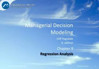 managerial decision modeling