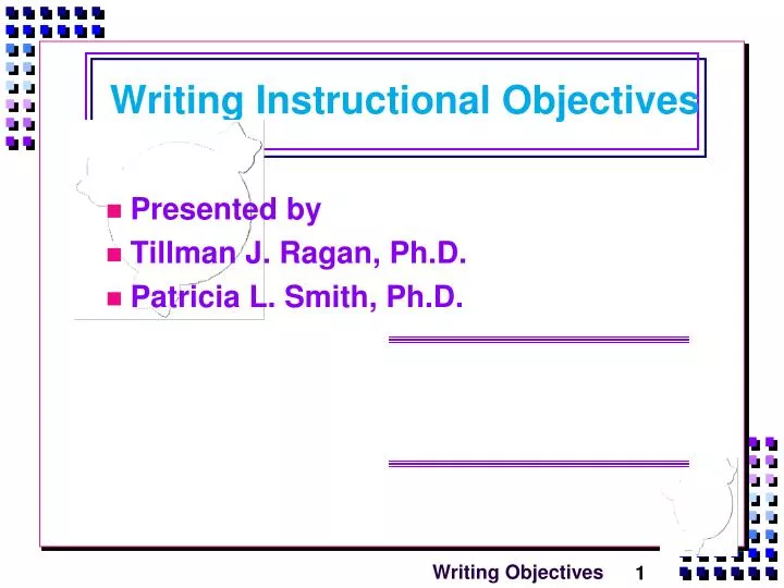 writing instructional objectives