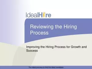 Reviewing the Hiring Process