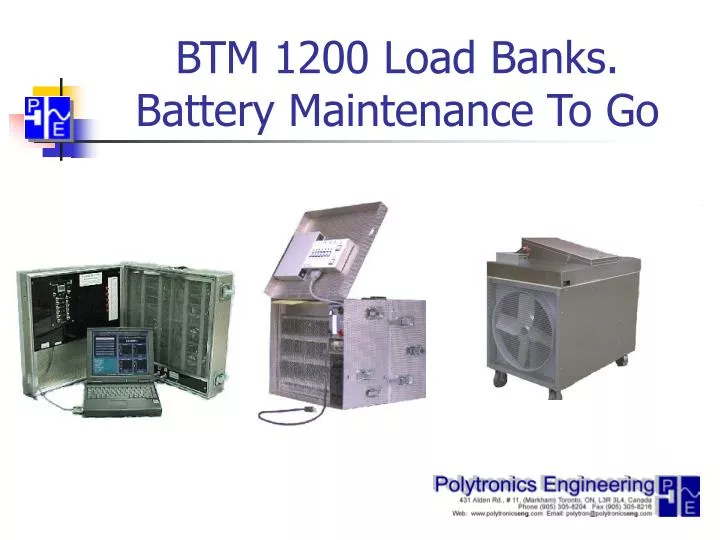 btm 1200 load banks battery maintenance to go
