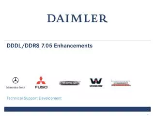 DDDL/DDRS 7.05 Enhancements