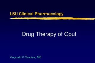 LSU Clinical Pharmacology