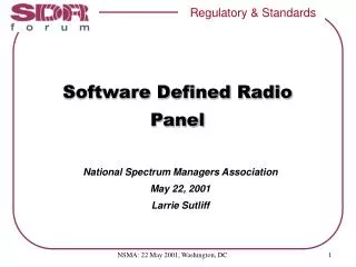 Software Defined Radio Panel