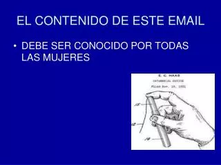 EL CONTENIDO DE ESTE EMAIL