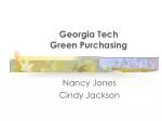 Georgia Tech Green Purchasing