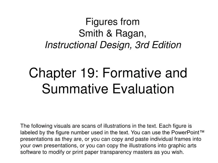 chapter 19 formative and summative evaluation