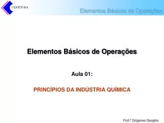 elementos b sicos de opera es