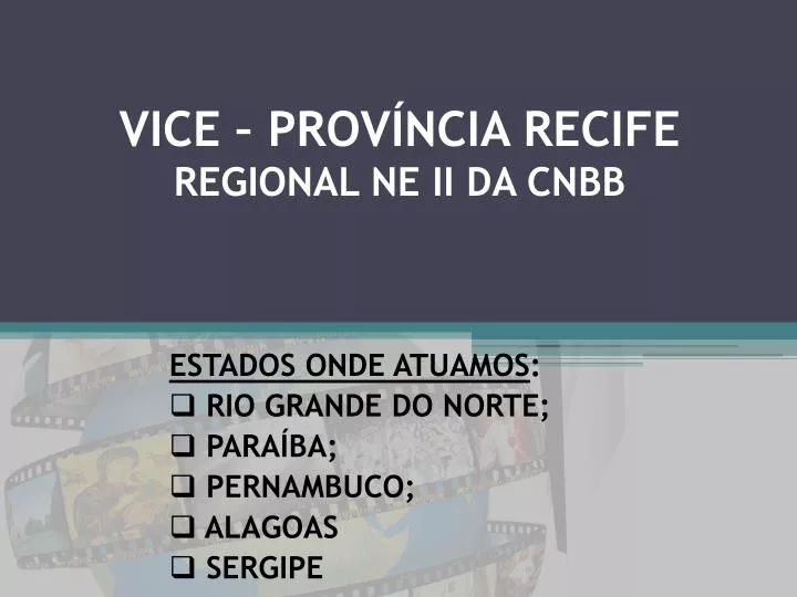 vice prov ncia recife regional ne ii da cnbb