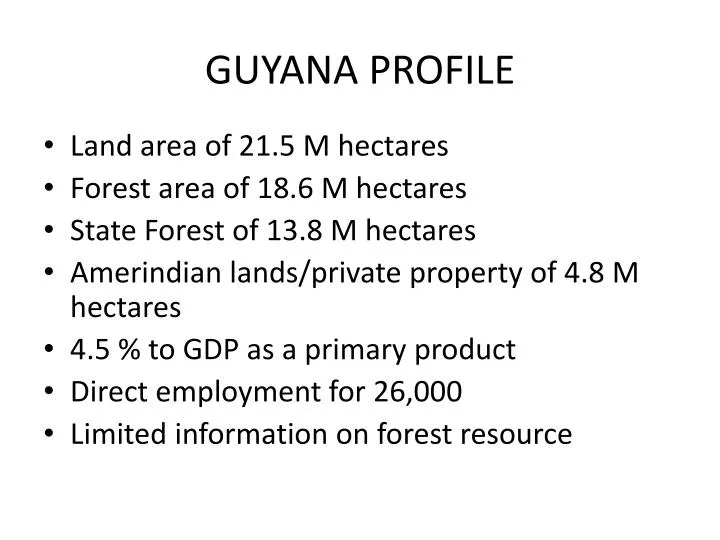 guyana profile