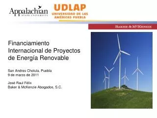 Financiamiento Internacional de Proyectos de Energía Renovable