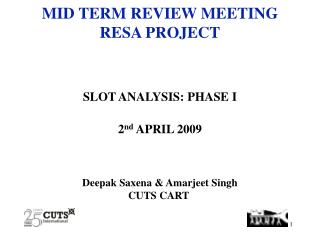 MID TERM REVIEW MEETING RESA PROJECT