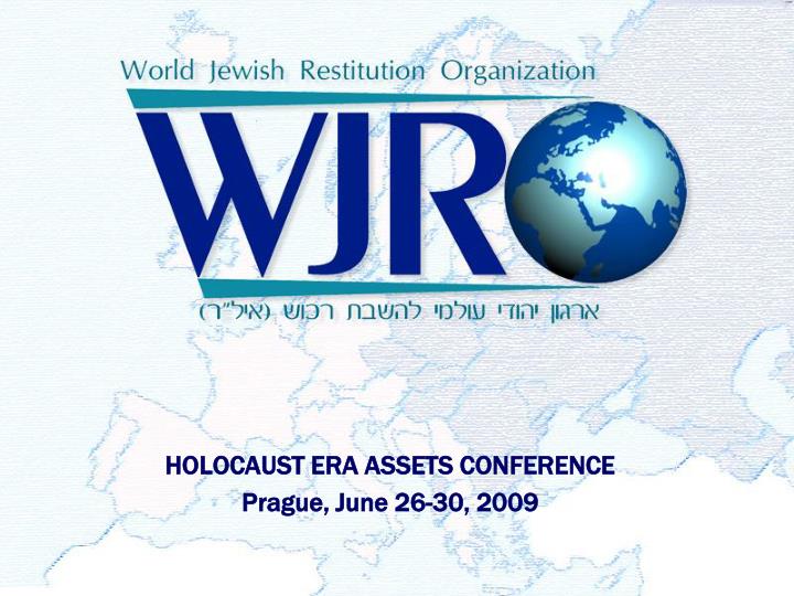 holocaust era assets conference prague june 26 30 2009