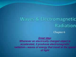 Waves &amp; Electromagnetic Radiation