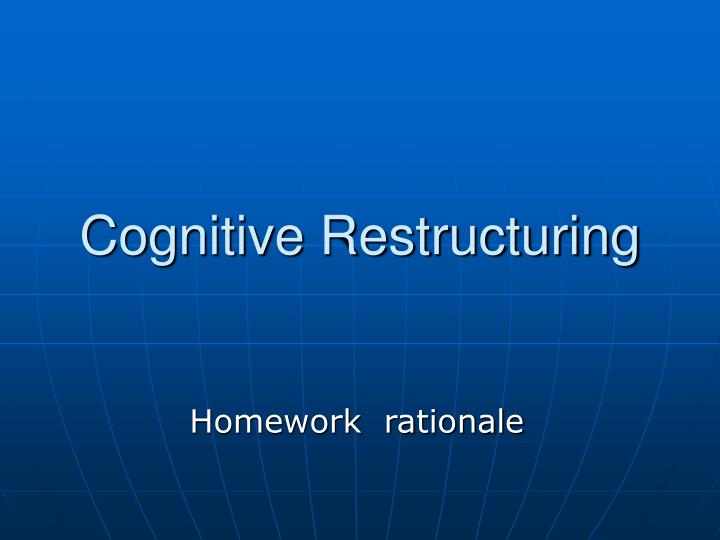 cognitive restructuring