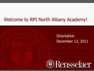 Welcome to RPI North Albany Academy!