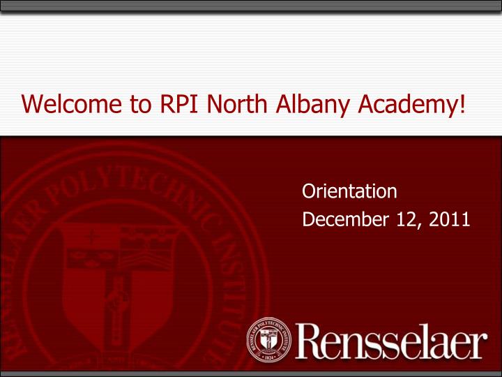 welcome to rpi north albany academy