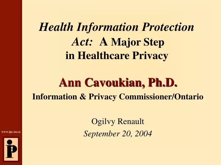 health information protection act a major step in healthcare privacy