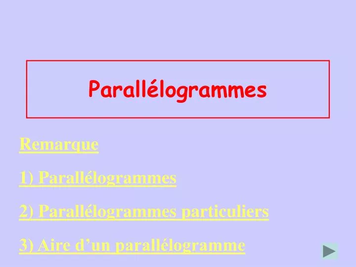 parall logrammes