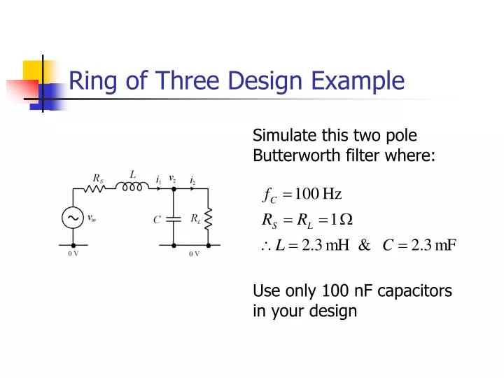 ring of three design example