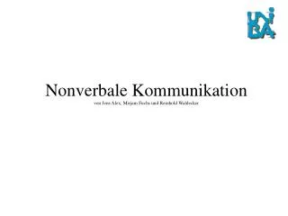 Nonverbale Kommunikation von Jens Alex, Mirjam Fuchs und Reinhold Waldecker