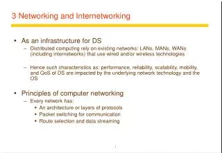 3 Networking and Internetworking