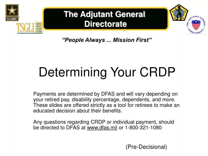 determining your crdp