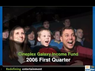 Cineplex Galaxy Income Fund 2006 First Quarter