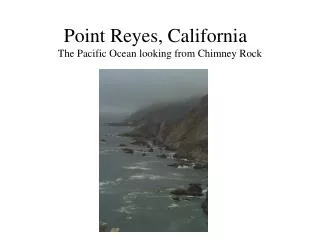 Point Reyes, California	 The Pacific Ocean looking from Chimney Rock