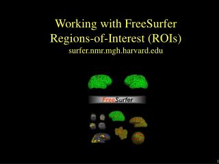 Working with FreeSurfer Regions-of-Interest (ROIs) surfer.nmr.mgh.harvard.edu