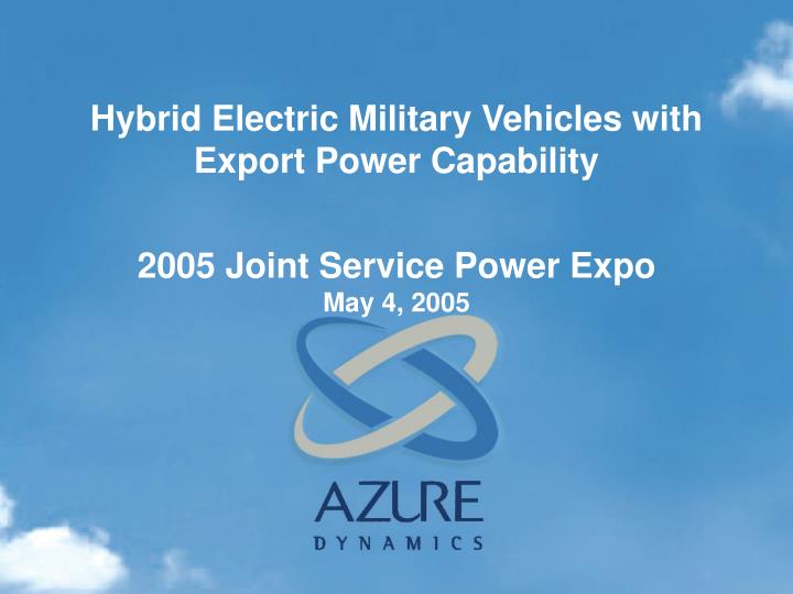 2005 joint service power expo may 4 2005