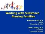 Working with Substance Abusing Families - slide 1