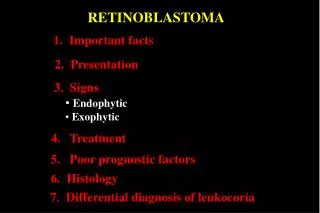 RETINOBLASTOMA