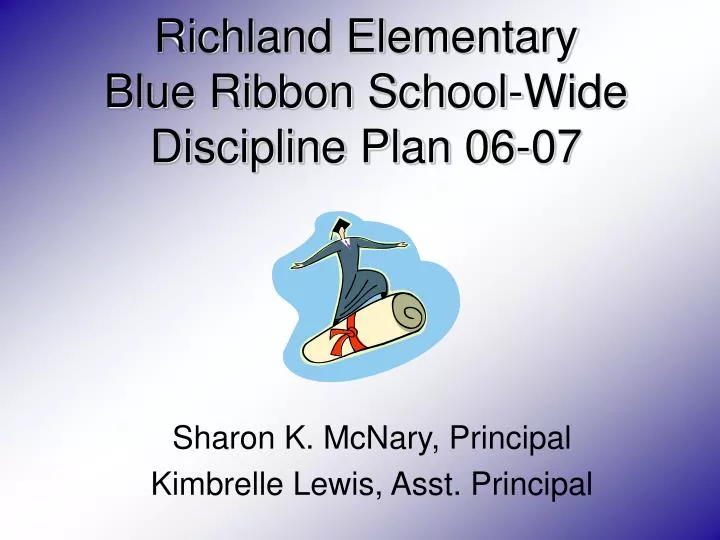 richland elementary blue ribbon school wide discipline plan 06 07