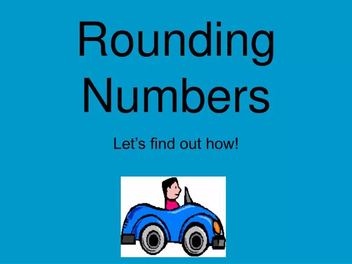 rounding numbers