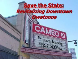 Save the State: Revitalizing Downtown Owatonna