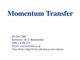 Momentum Transfer