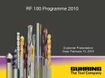 RF 100 Programme 2010 - slide 1