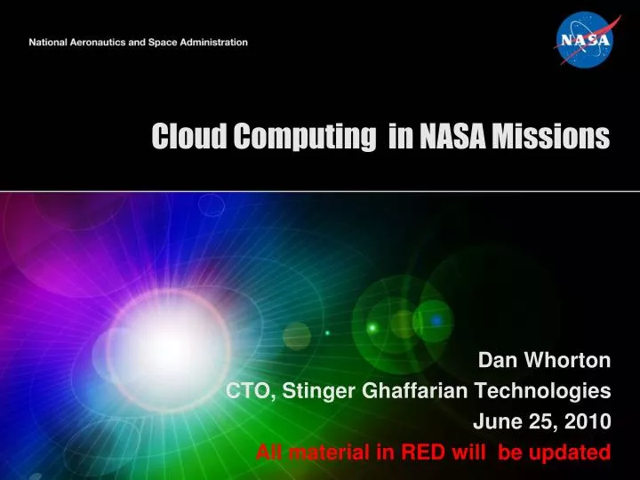 cloud computing in nasa missions