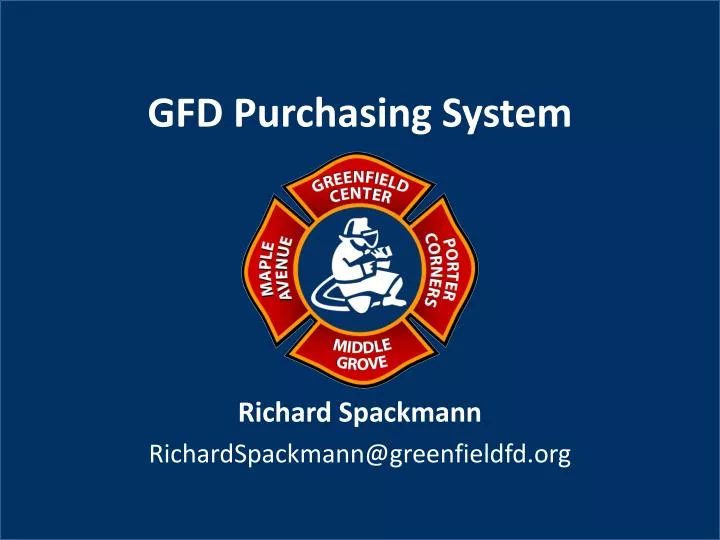 gfd purchasing system