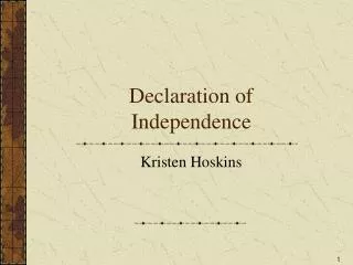 Declaration of Independence