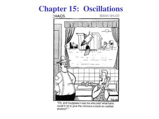 Chapter 15: Oscillations