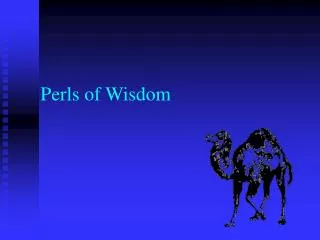 Perls of Wisdom