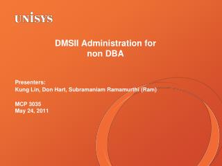 DMSII Administration for non DBA